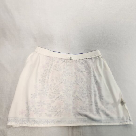 SOPHIE MAX Romantic Ivory Floral Stretchy Pull-On Mini Skirt Size L LIKE NEW! - Picture 11 of 16